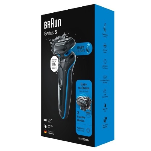 BEARD SHAVER  52-B7200cc ΜΑΥΡΗ ΜΕ ΣΥΣΤΗΜΑ ΚΑΘΑΡΙΣΜΟΥ
